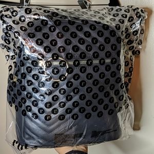 RUBI Mini Pleather Backpack Chevron Detail NWT